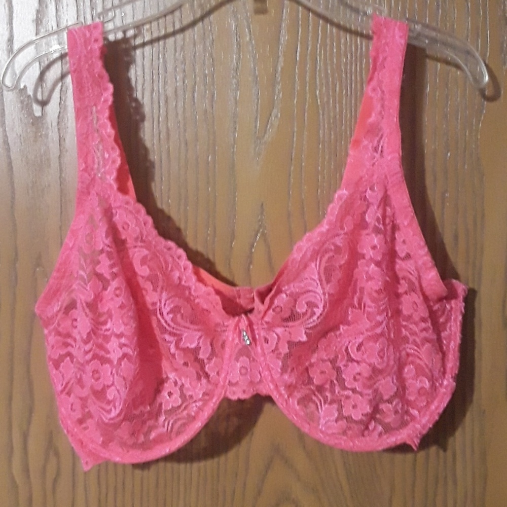 Pink Lace Bra
